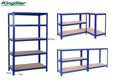 China Sistema do shelving de Boltless da prateleira do MDF, estrutura da asseguração da unidade do shelving do metal de 5 séries à venda