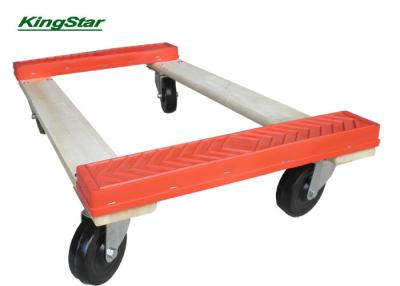 China Rubber Ends Four Wheel Furniture Dolly For Moving Heavy Furniture , Restaurant for sale