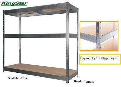 China Galvanized Modular Heavy Duty Boltless Shelving 800Kg Capacity Easy Assembly for sale