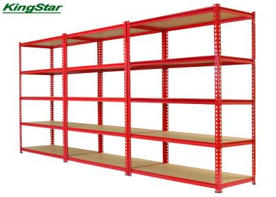 China 3 Bay Boltled Rivet Rack Shelving Free Standing Shelves For Warehouse Storage for sale