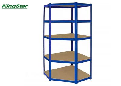 China Heavy Duty 5-shelf Adjustable Shelving unit Shelves Racking  with Corner for sale