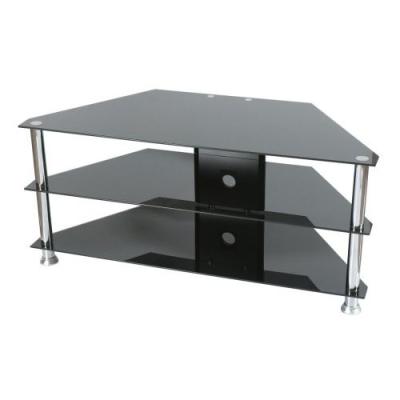 China new black tempered glass tv stands xyts-004 for sale