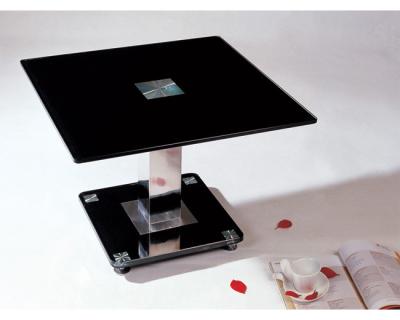 China square black glass coffee table xyct-003 for sale