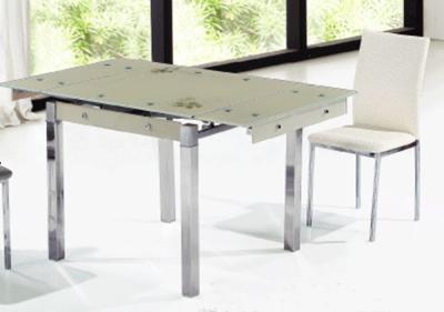 China cheap glass extending dining table for sale