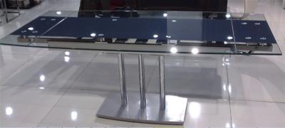 China hot sell glass extending dining table for sale