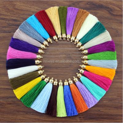 China Easy to wear and change 7cm small tassel high quality wholesale polyester yarn for sale