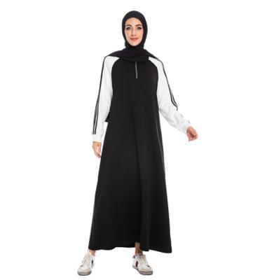 China Oversized Muslim Hoodie Dress Ladies Sports Wear Anti-Wrinkle Sweater Pullover Muslim Jumper Tops Sweatshirt One Piece Long Sleeve for sale