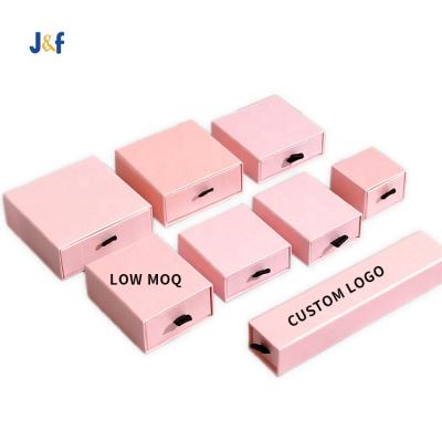 China Black Up-To-Date Amazon Branded Cardboard Paper Earring Storage Packaging Jewelery Box Girls Gift Box Promo Packing Drawer for sale