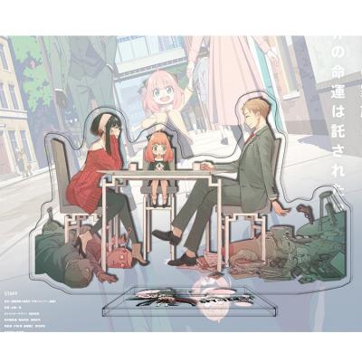 China Easy Customize Japanese Anime Figures Standee Spy Family Acrylic Double Printing Acrylic Anime Ornaments for sale