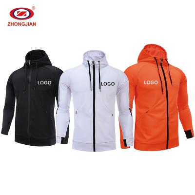 China Wholesale QUICK DRY Men's Spring Fitness Gym Track Jackets Casual Sportswear Men's Gym Track Jacket With Hood for sale