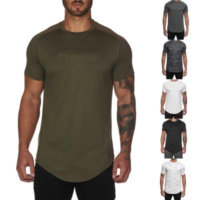 China High Quality QUICK DRY Slim Fit O-Neck Fashion Design Fashion Gym Short Sleeve T-Shirt Men for sale