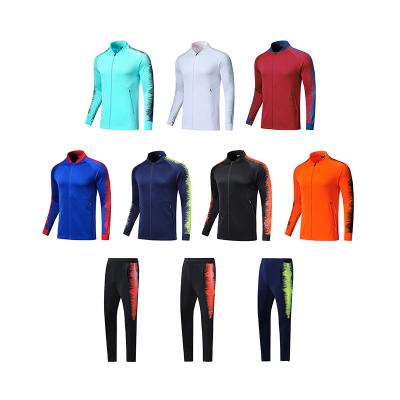 China Shirts & Custom Made High Quality Two Piece Football Sportswear Long Sleeve Tops Mens Tracksuit Set for sale