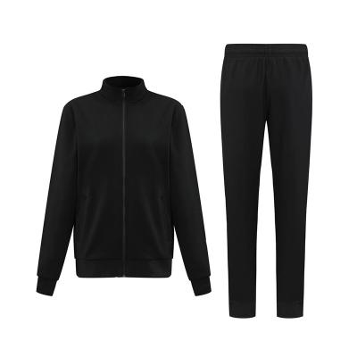 China High Quality Breathable Sports Winter Suits Tracksuit Fabric Jogging Sweat Suits Men Mask Plain Black Tracksuit for sale