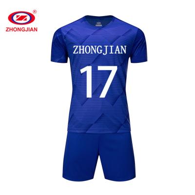 China Wholesale Custom Breathable Jersey Football Wear Comfortable Soccer Sport Uniforms Set for sale