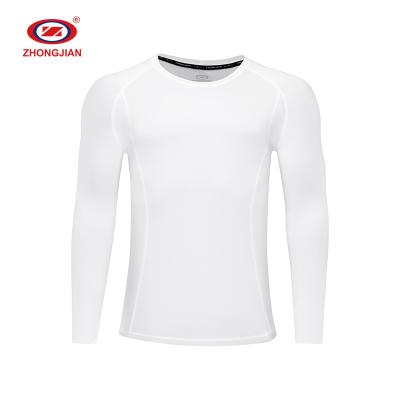 China QUICK DRY Wholesale Gym Compression Fitness OEM Long Sleeve T Shirt For Men for sale