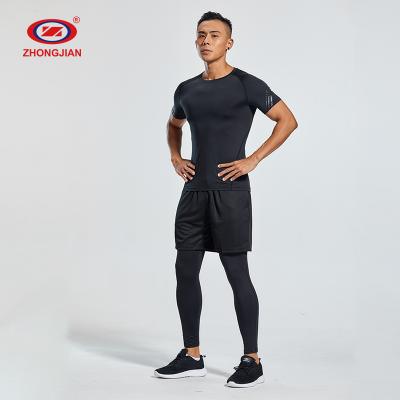 China QUICK DRY High Quality Mens Gym Sportswear T Shirt Muscle Fitted Mens Shorts Sleeve T-Shirts for sale