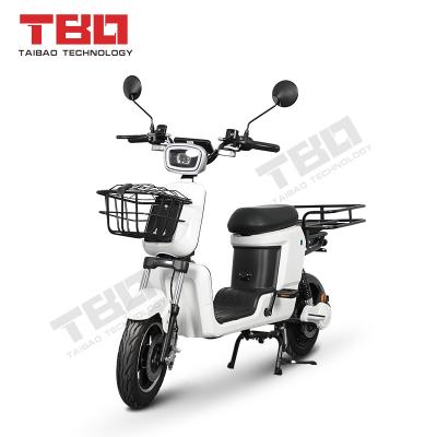 China Carbon Steel 800w City Delivery Electric Scooter Bike With Big Express Storage Box for sale