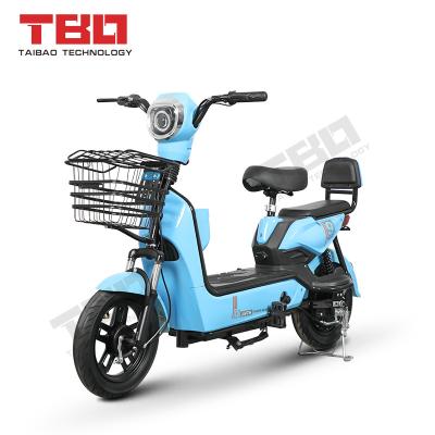 China Carbon Steel 10 Inch 48V 350w Electric City Bike with 2 Seats for Kids Lady for sale