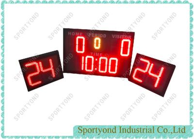 China LED Indoor Basketball Electronics Scoreboard with double 24s Shot Clock for basketball sports for sale