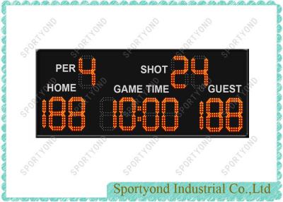 China Red LED Electronic Basketball Scoreboard Digital Scores Display for sale