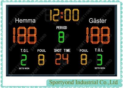 China Sports Electronic Scoreboards For Floorball / Basketball / Volleyball / Handball for sale