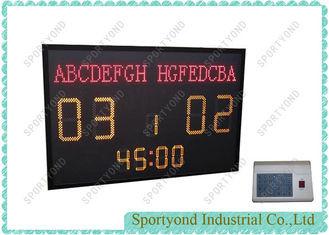 China Small Multisport Electronic Football Scoreboard , Soccer Digital Scoring Board with Team Name and Time Display for sale