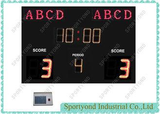 China Outdoor Electronic Led Football Scoreboards with Waterproof Aluminum Housing, Team Name and Time display for sale