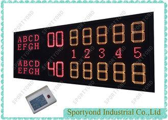 China Outdoor Electronic Tennis Scoreboard With 2 Strips Display , Waterproof IP65 for sale