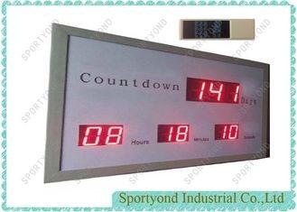 China Electronic Led Digital Clock Display With Count Down Times , Aluminum Housing for sale