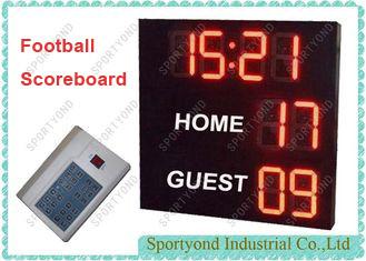 China Electronic Football Scoreboard , Led Soccer Game ScoreBoard with Time display and wireless console for sale