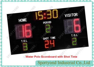 China Electronic Water Polo Scoreboard With Led Shot Clock Display , Timer Display, Aluminum Housing for sale