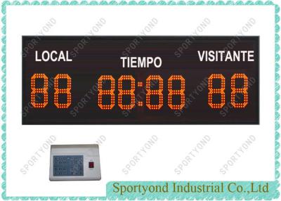 China Electronic Football Game Scoreboard / LED Soccer Scorekeeper for sale