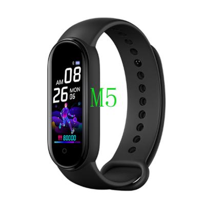 China 2021 Touch Screen Fitness Tracker Smart Band M5 Rate Monitor Remote Control Health Smart Bracelet M5 for sale