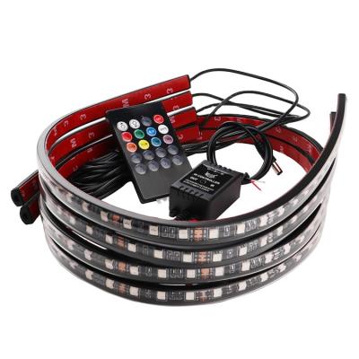 China Automotive Industry Truck Decoration Lamps Colorful Lamps App Car Underglow Turn Signal Bluetooth Remote Control Waterproof RGB LED Strip Light for sale