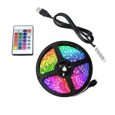 China Easy installation decoration lamp with 24key 44key remote controller 30led 5050rgb waterproof led strip light for sale