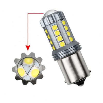 China Automotive Industry Highlight 3030 Led P21W 1156 Reversing Brake 23SMD High Power Car Light Bulbs for sale