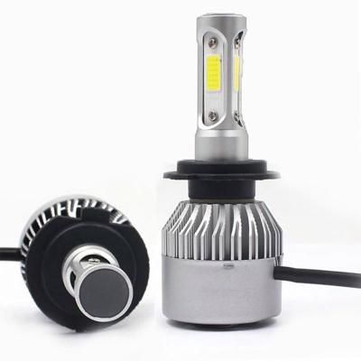 China Aluminum COB S2 9006 car headlight 9005 high power S2 h1 h4 h7 h11 72w 8000lm led headlight bulbs for car for sale