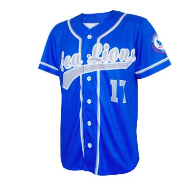 China Breathable Custom Baseball Suit Outdoor Sports Print Baseball Shirt for sale