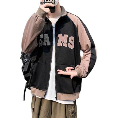 China Patchwork QUICK DRY color casual street fashion men's baseball coat unisex jacket for sale