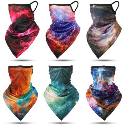 China High Quality Antibacterial Sublimation Eco-Friendly Bandana Seamless Face Cover Neck Warmers With Ear Loops for sale