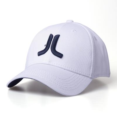 China Image Maker Customized 3D Blast Embroidery Logo Brand Hats Adjustable Elastic Band 6 Panel Fitted Flexible Baseball Cap for sale