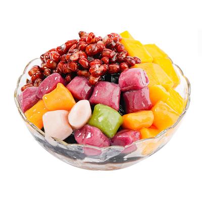 China Rich in Anthocyanins Afternoon Tea Ingredients Large Taro Round Pearl Bubble Tea Tapioca Colorful Balls for sale