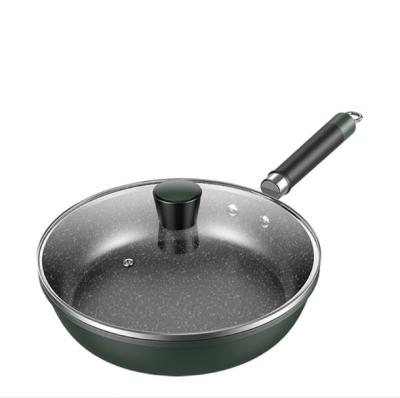 China Stone 25CM Medical Viable Frying Pan Kitchen Cook Pot Cookware Frying Pan Nonstick Pan Deep Fryer for sale