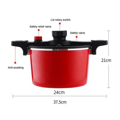 China Micro Sustainable Kitchen Cookware Non-Stick Pressure Cooker Pressure Cooker Soup Cookware Set for sale