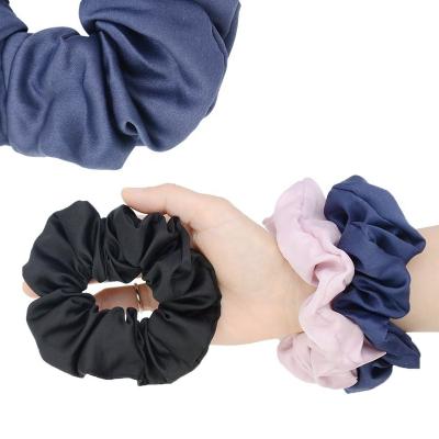 China Wholesale custom made custom logo fashion elastic velvet velvet hair bands Scrunchy satin hair scrunchies for women girls for sale