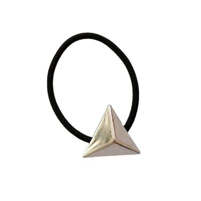 China Hair Decoration Metal Headband Elastic Female Scrunchies Simple Triangle Hair Accessories for sale