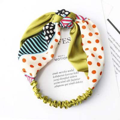 China Ladies Hair Decoration Hair Band Cloth Korean Simple Knot Headband Hair Splicing Splicing Accessories Wholesale for sale