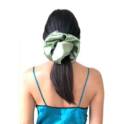 China New Hair Decoration Fashion Elastic Hair Bands Large XXL Oversized Scrunchies Silk Satin Hair Scrunchies For Women Accessories for sale