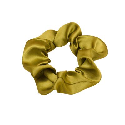 China Retro Korean simple satin hair band ponytail holder elastic hair tie custom made scrunchies friendly material for sale