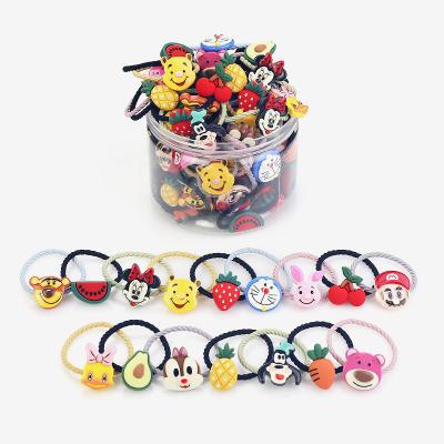 China Hair Accessories Fruit Hair Tie Baby Kids Children Hair Bands Animal Hair Tie For Toddlers Children for sale